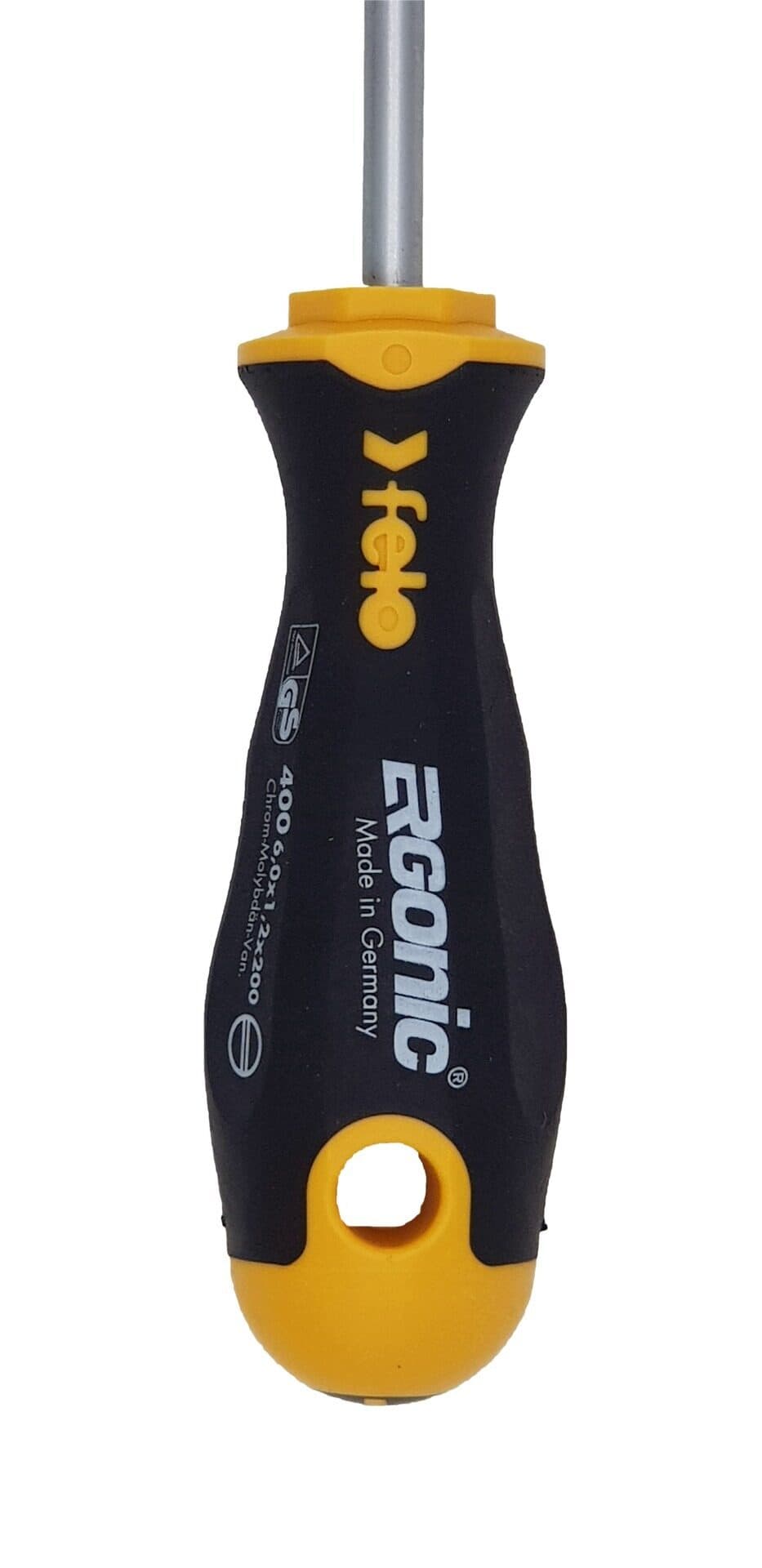 Felo Отвертка Ergonic плоская шлицевая 6,0X1,2X200 40006710 — миниатюра 2