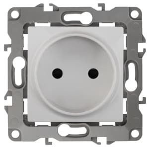 ЭРА 12-2005-01 Розетка 2P, 16A-250В, IP20, без м.лапок, 12, Белый