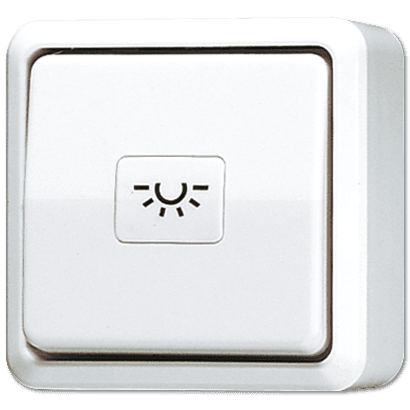 JUNG Кнопка 10A 250V ~  для накладного монтажа, белая 634AWW