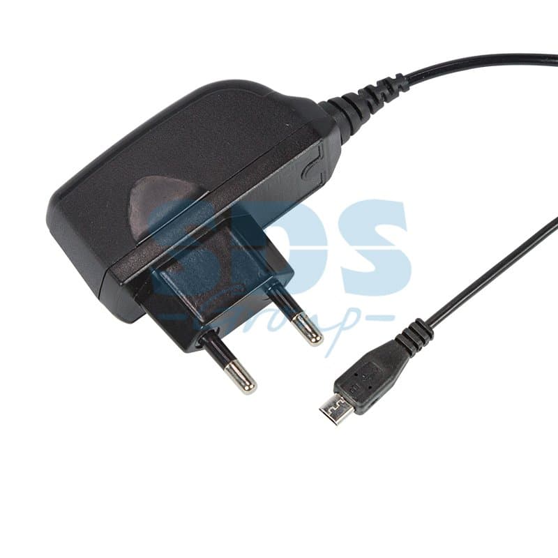 Сетевое зарядное устройство microUSB 220В (СЗУ) (5V, 1000mA) шнур 1М черное Rexant 16-0269