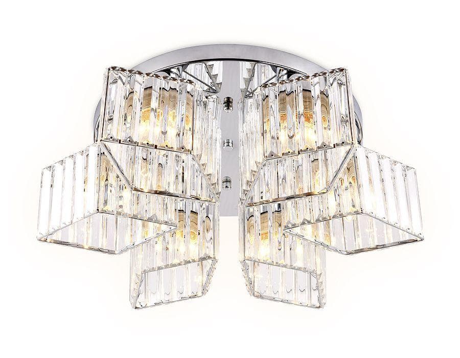 Ambrella Потолочный светильник TR5209/6 CH/CL хром/прозрачный E27/6 max 40W D550*180 — миниатюра 1