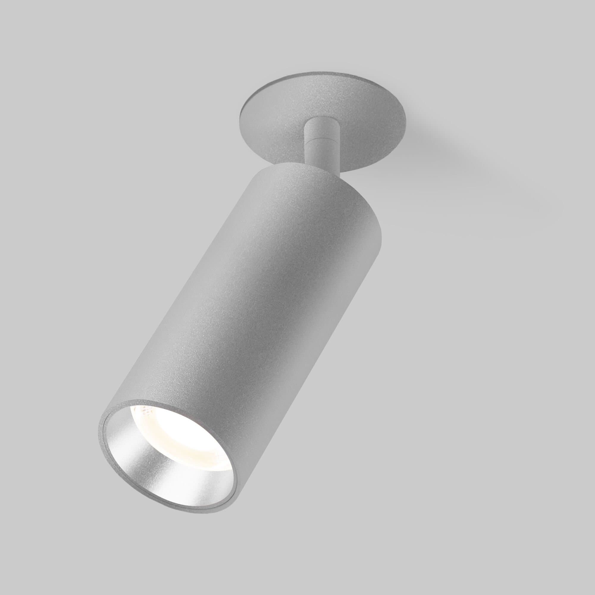 Elektrostandard Diffe сетильник встраиваемый серебряный 10W 4200K (25052/LED) 25052/LED a058172