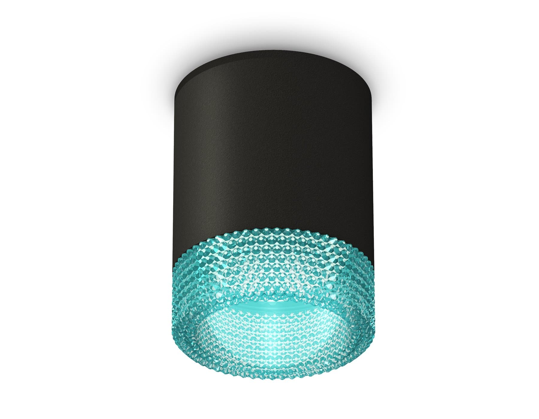 Ambrella Комплект накладного светильника XS6302043 SBK/BL черный песок/голубой MR16 GU5.3 (C6302, N6153) — миниатюра 1