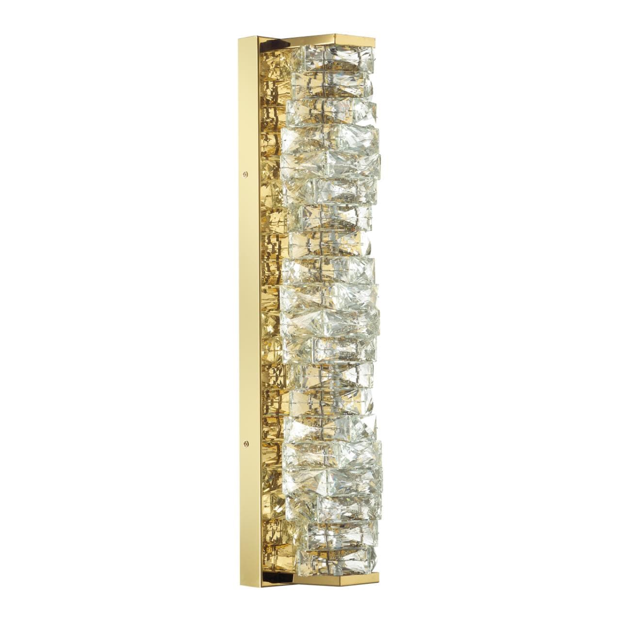 Odeon Light 4999/15WL HALL ODL23 433 золотой/прозрачный/металл/хрусталь Бра LED 15W 4000K STRAZA
