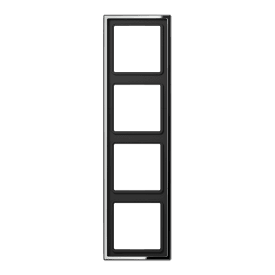 JUNG LS 990 Блестящий Хром Рамка 4-ая GCR2984
