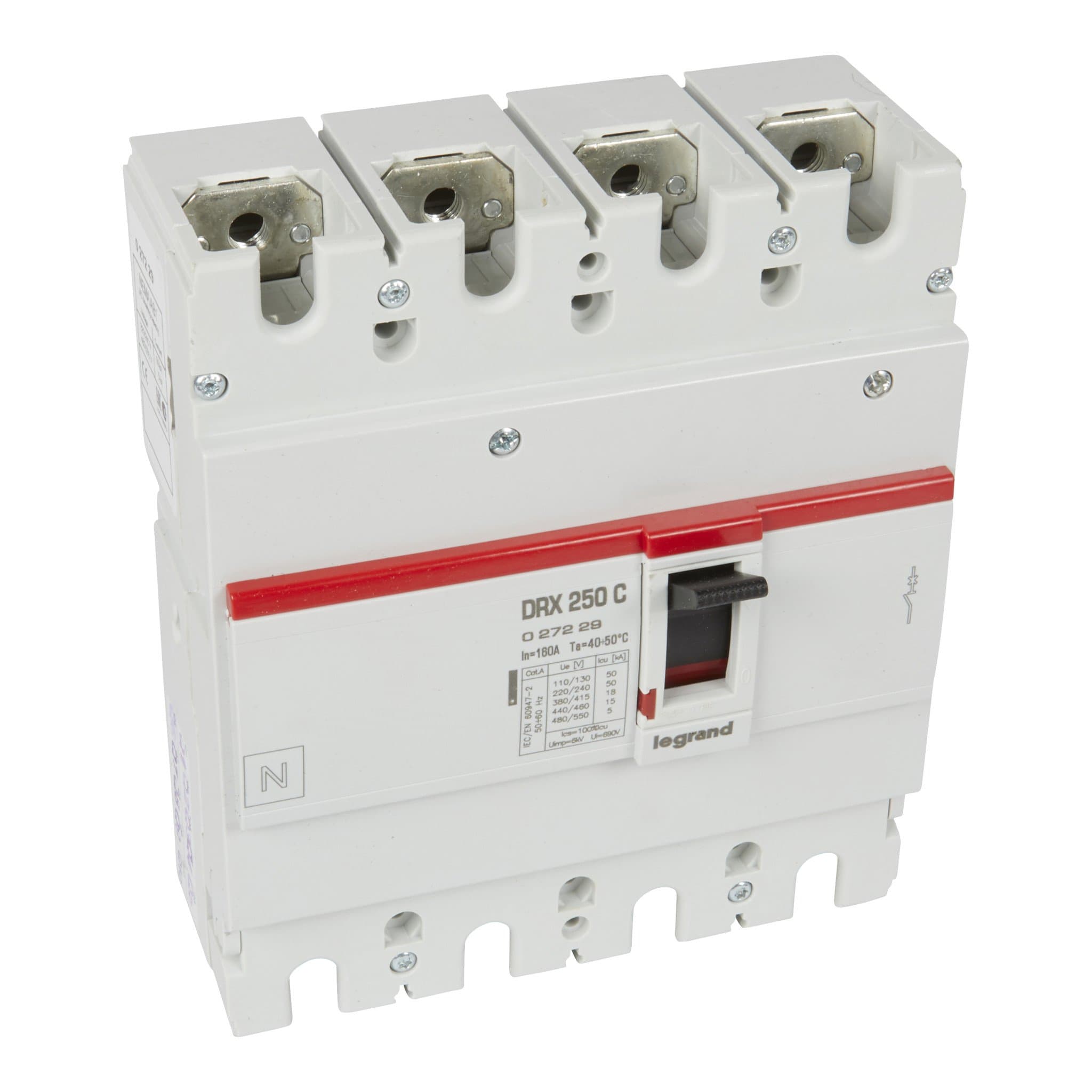 Legrand DRX250 термомагнитный 160A 4П 18kA 027229 — миниатюра 1