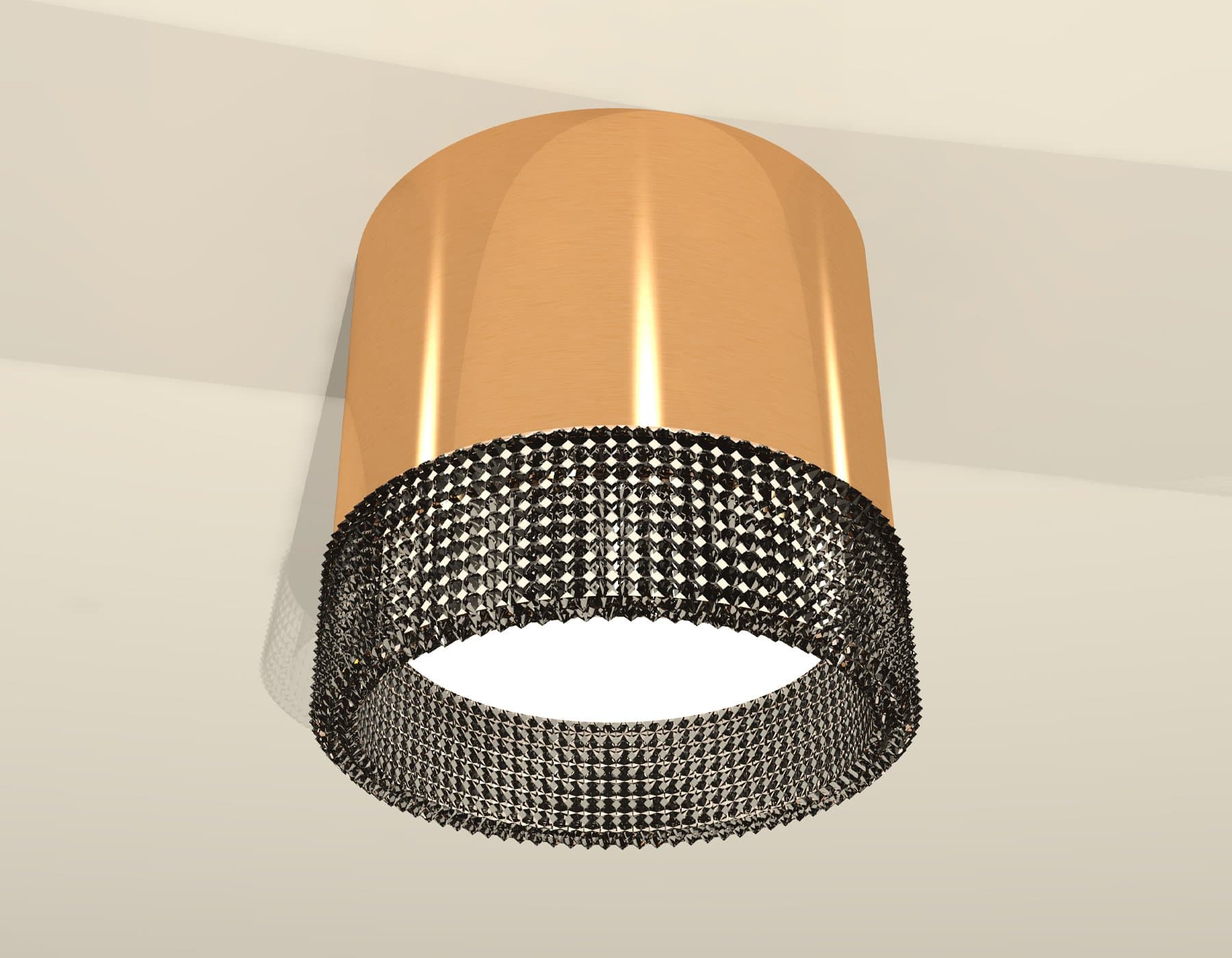 Ambrella Комплект накладного светильника с композитным хрусталем XS8121021 PYG/BK золото желтое полированное/тонированный GX53 (C8121, N8484) — миниатюра 3