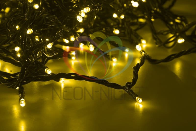NEON-NIGHT Гирлянда "LED ClipLight" 24V, 5 нитей по 20 метров, цвет диодов Желтый 323-501 — миниатюра 2