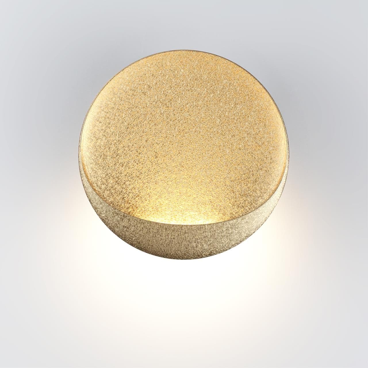 Odeon Light 7004/7WL HIGHTECH ODL25 Настенный светильник золотой ice crack/акрил IP44 LED 7W Лм 3000K CRI > 90 VELA