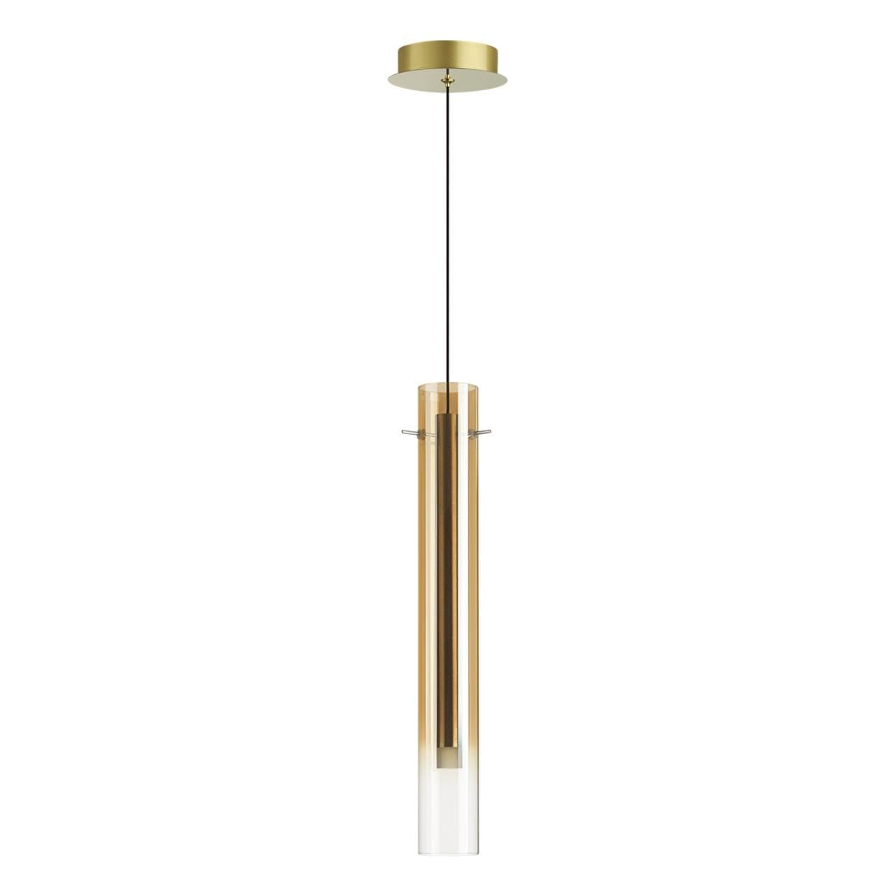 Odeon Light 5061/5LB PENDANT ODL24 317 золотой/янтарный/металл/стекло Подвес LED 4W 3000K SHINY