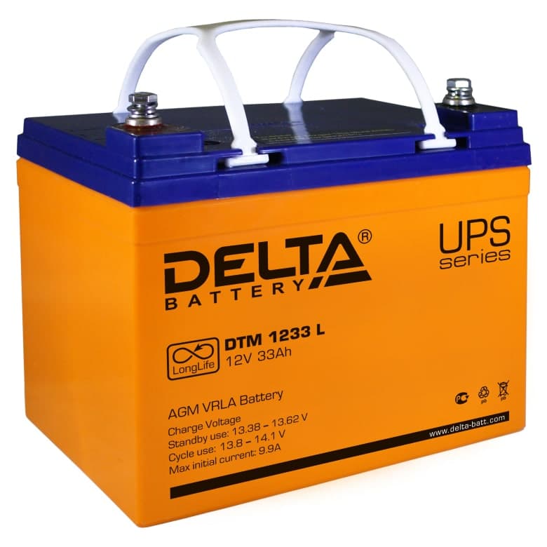 Delta Аккумуляторная батарея DTM 1233 I 12В/33Ач