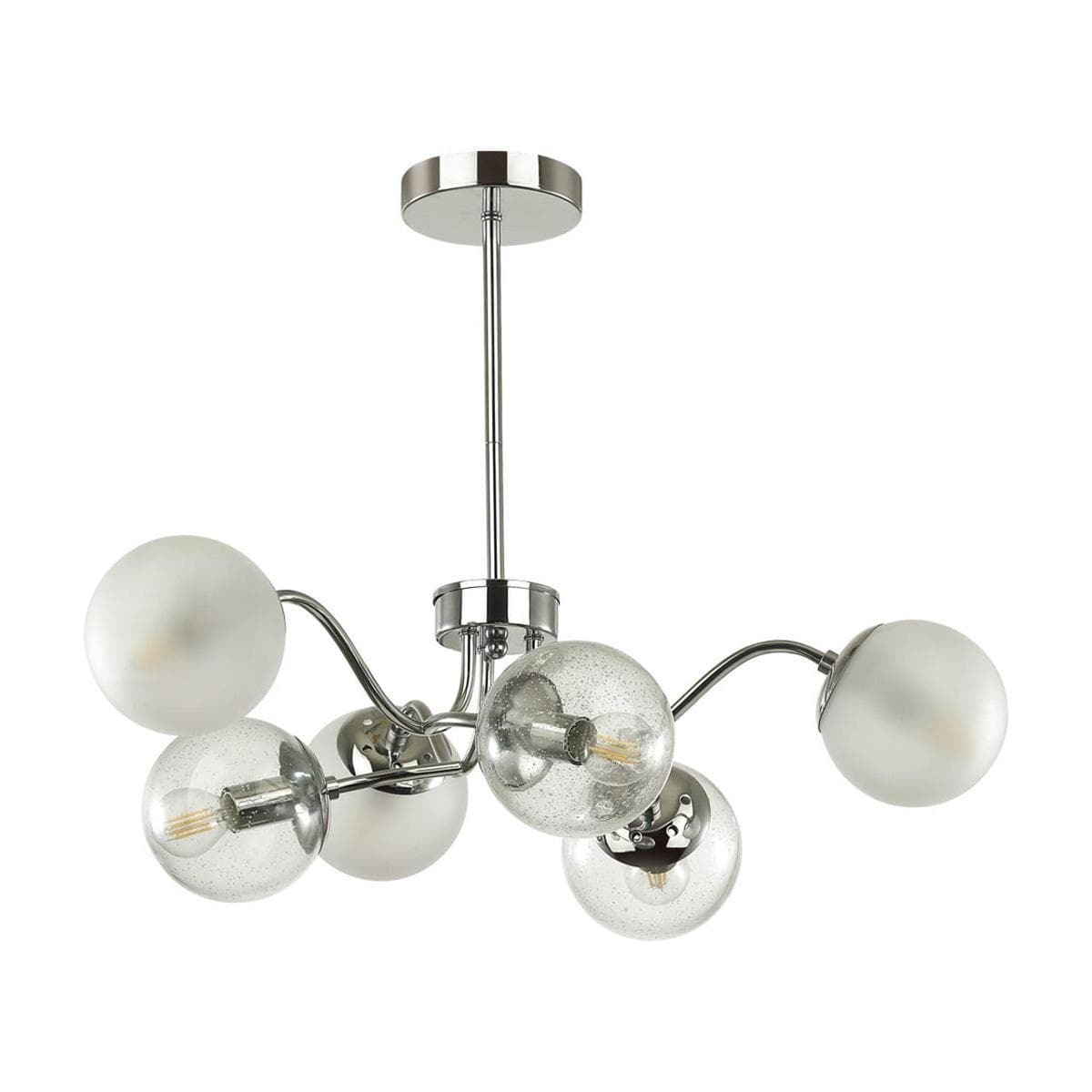 Lumion 4554/6C MODERNI LN21 хром Люстра на штанге E14 6*40W 220V CANDICE — миниатюра 1