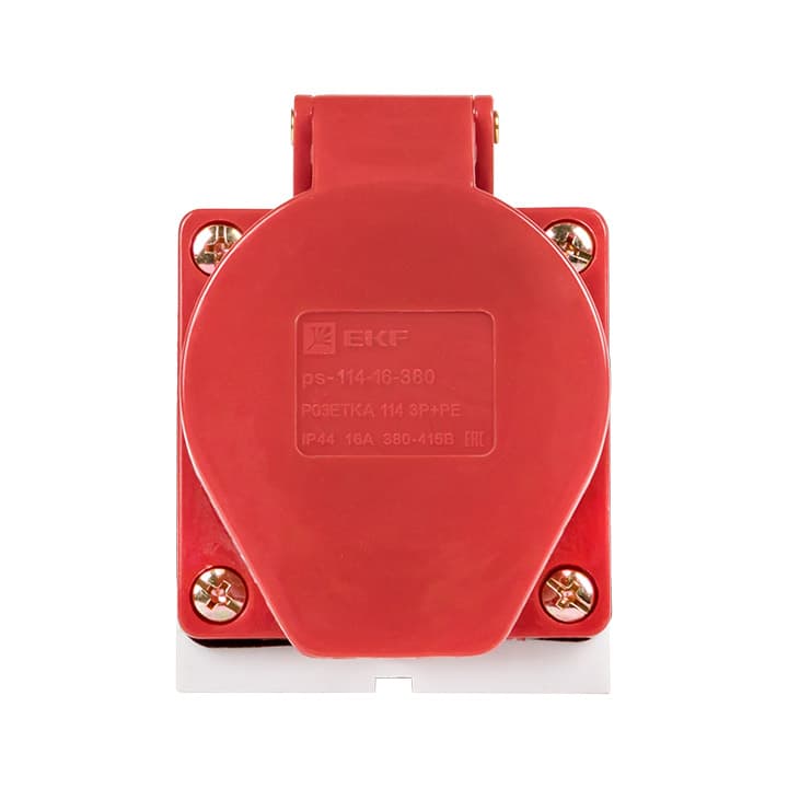EKF PROxima Розетка стационарная наружная 114 3Р+РЕ 16А 380В IP44 — миниатюра 3