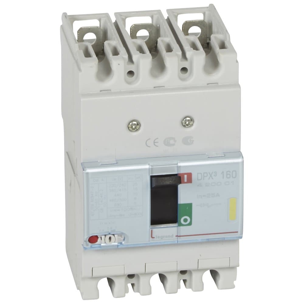 Legrand DPX3 160 Автоматический выключатель 3P 25А 16kA 420001 — миниатюра 1