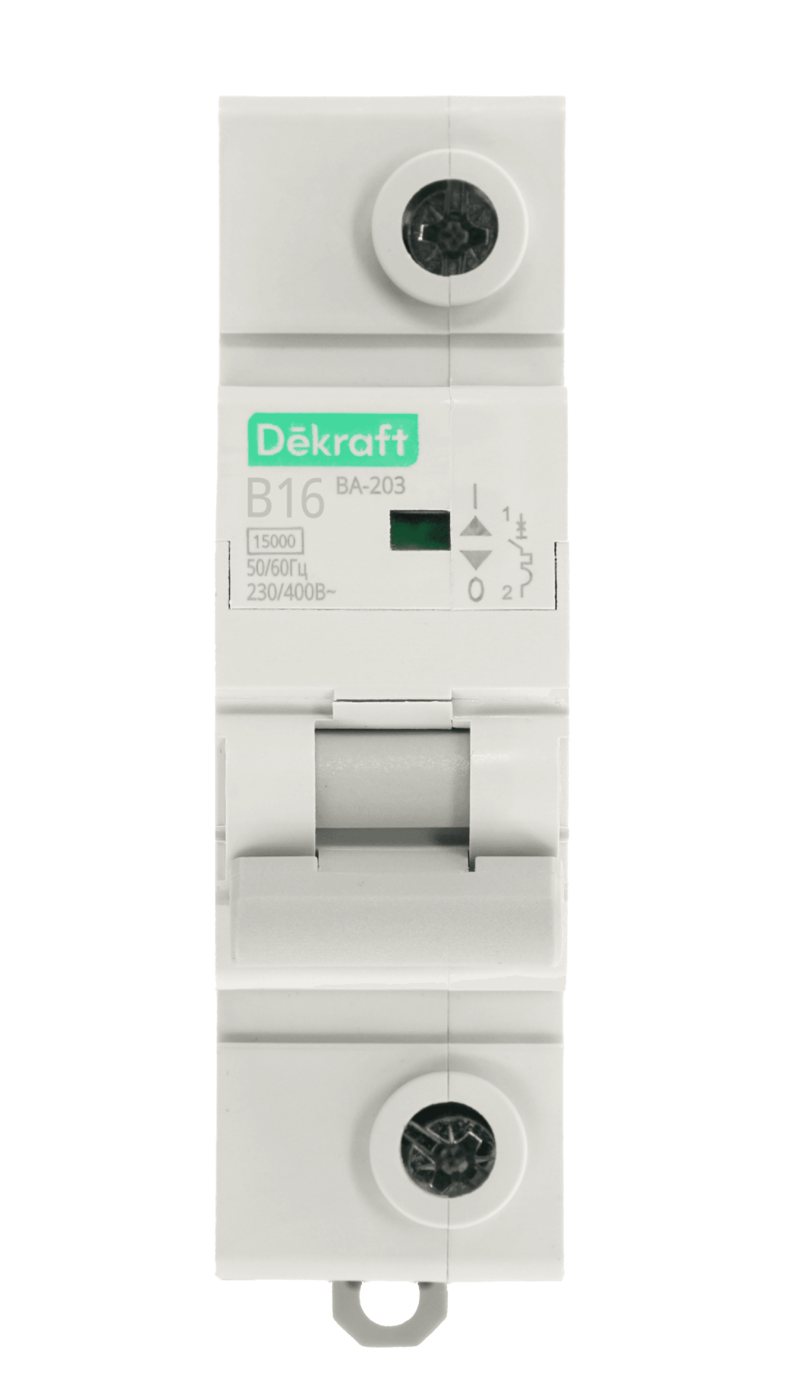 DEKraft ВА-203 Автоматический выключатель 1P 16A х-ка B 15кА — миниатюра 2