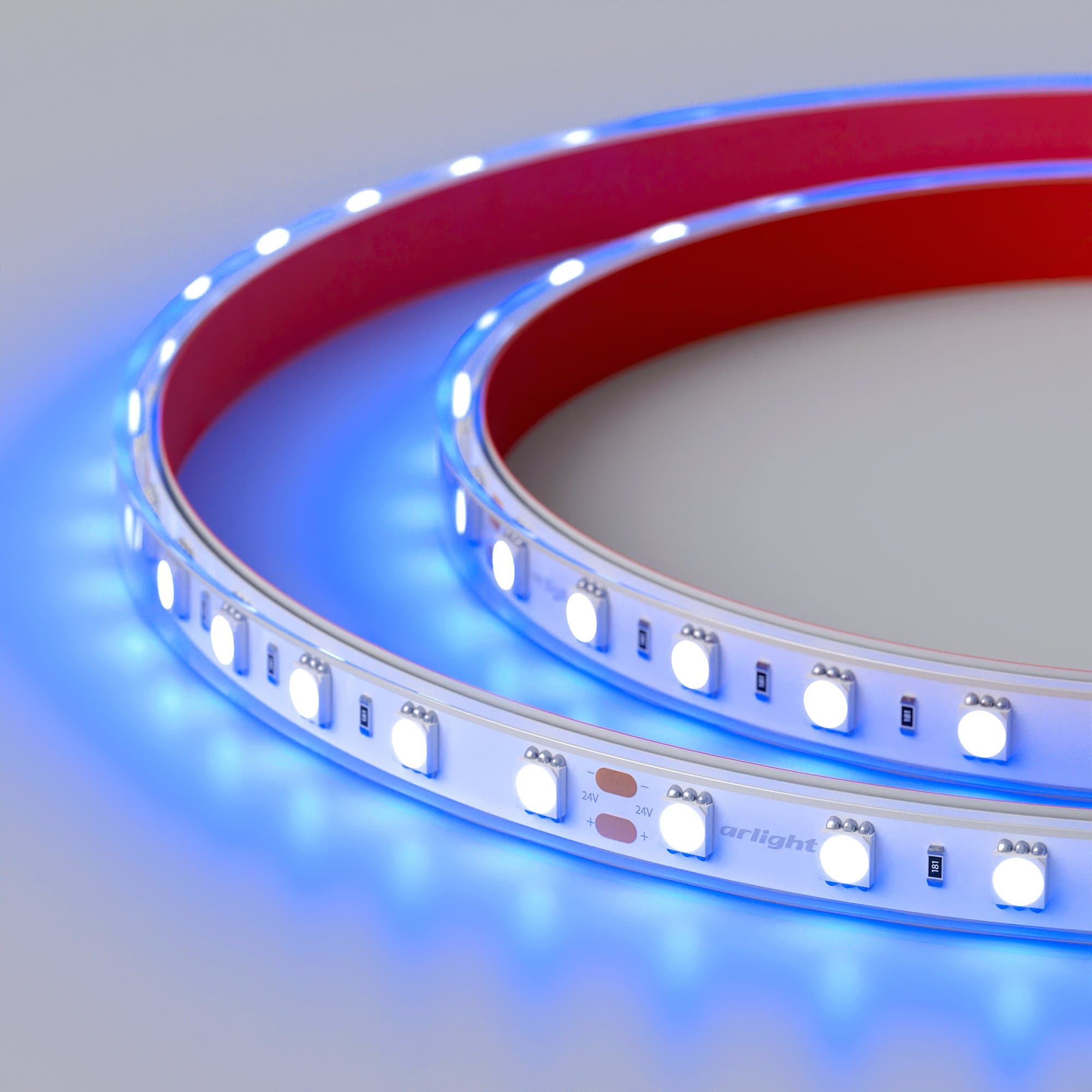 Arlight Лента герметичная RTW-PFS-B60-13mm 24V Blue (14.4 W/m, IP68, 5060, 5m) (14.4 Вт/м, IP68) 036171 — миниатюра 2
