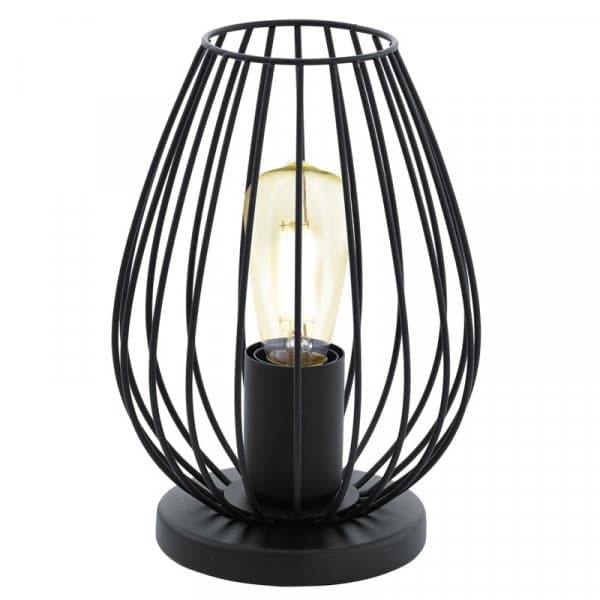 Eglo Лампа настольная NEWTOWN, 1x60W (E27), Ø160, H230, сталь, черный 49481