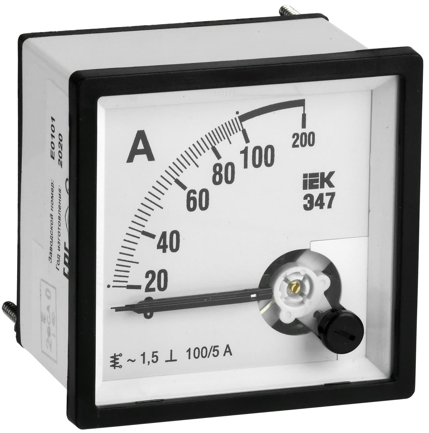 IEK Амперметр Э47 100/5А кл. точн. 1,5 72х72мм — миниатюра 1