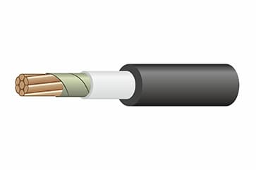 Кабель силовой медь ВВГнг(А)-FRLS 1x25мм² белый ГОСТ ВВГнг(А)-FRLS (180) 1*25 мк-1 бел.