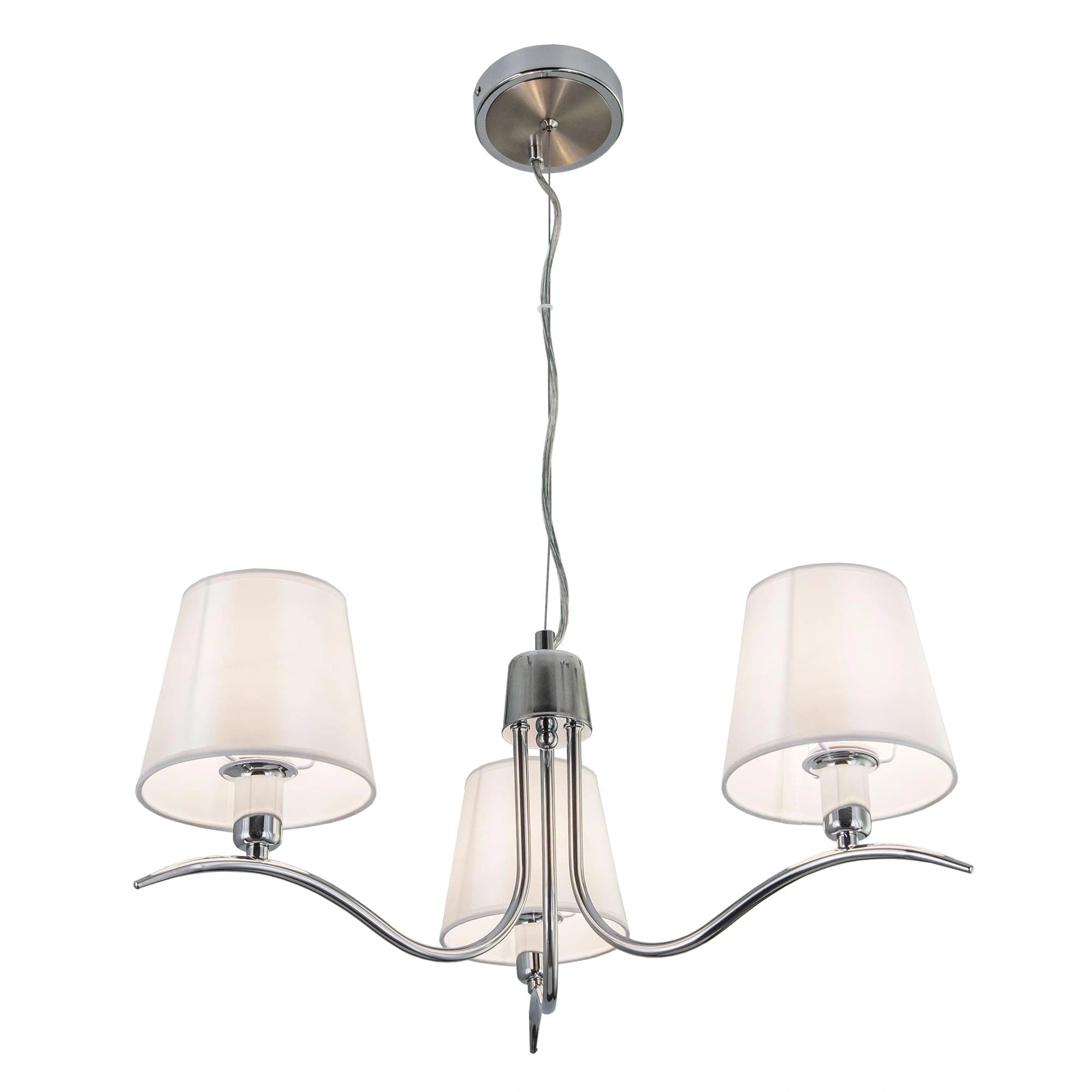 Citilux CL439131 Эмма Хром+Белый Светильник Люстра