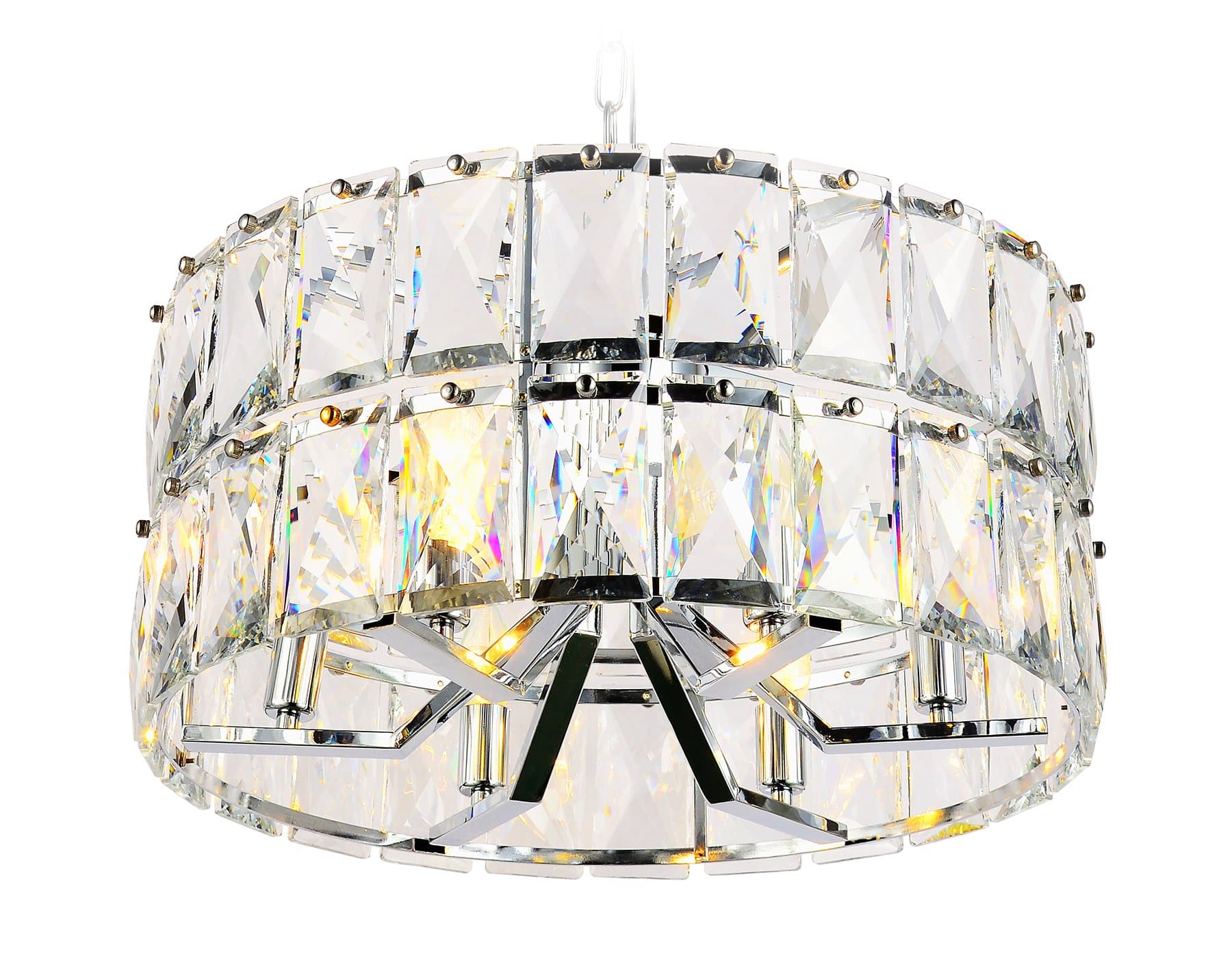 Ambrella Подвесная люстра TR5159/6 CH/CL хром/прозрачный E14/6 max 40W D520*945 — миниатюра 1