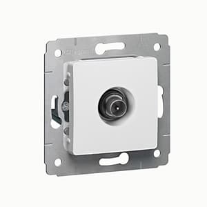 Legrand Cariva Бел Розетка TV проходная 14 дБ, 4-2150 МГц 773680 — миниатюра 2