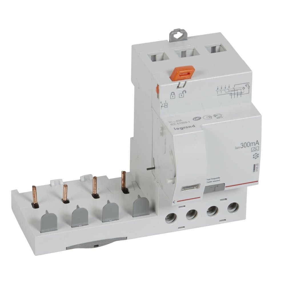 Legrand DX3 Дифференциальный блок тип A 300 мА 4P 400В 40А 3 мод 410528 — миниатюра 1