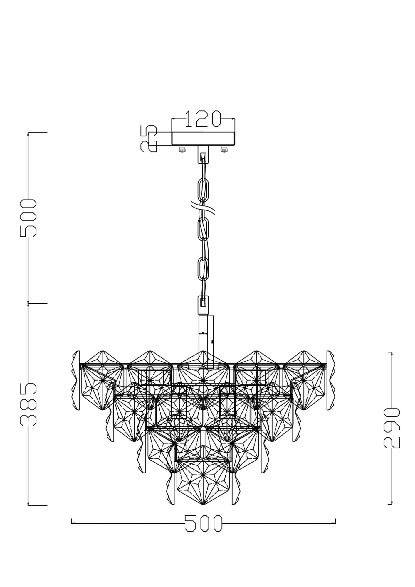 Freya Crystal Molly Хром Подвесной светильник FR1004PL-09CH — миниатюра 2