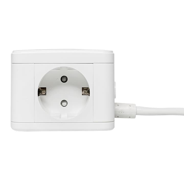 EKF PROxima Удлинитель "Куб" 2 гнезда 2USB 2,4А+Type C + Ночник 1,3 метра 1мм2 — миниатюра 2