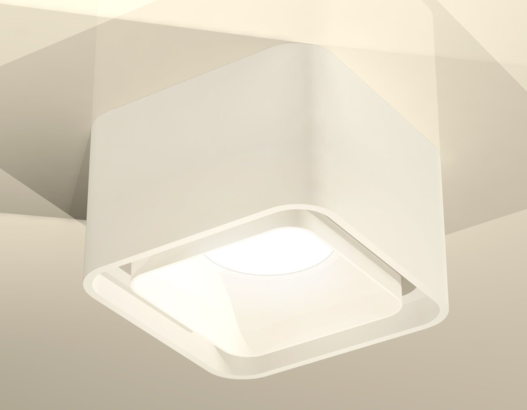 Ambrella Комплект накладного светильника с акрилом XS7832021 SWH/FR белый песок/белый матовый MR16 GU5.3 (C7832, N7755) — миниатюра 3