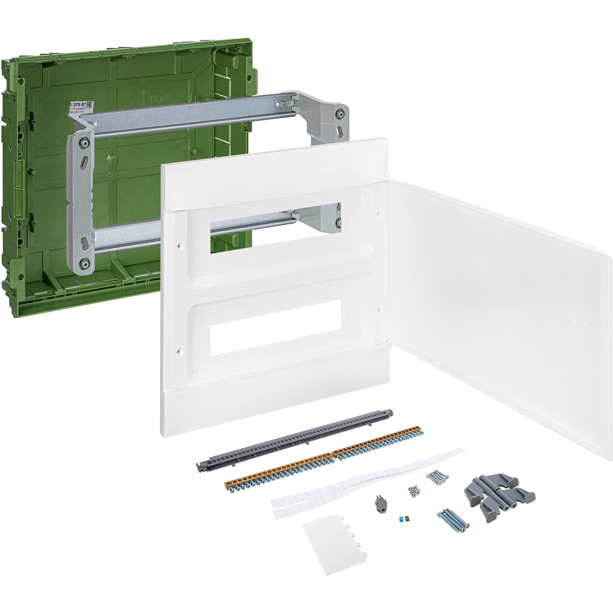 Legrand Practibox S Пластиковый щиток Встраиваемый (в полые стены) 2X18 Белая дверь 137567 — миниатюра 5