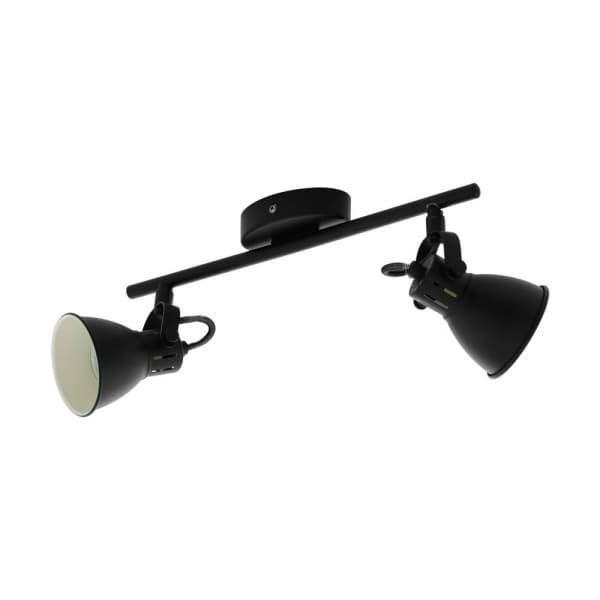 Eglo 98398 Светодный cпот SERAS 2, 2х3,3W(GU10), L370, B65, сталь, черный — миниатюра 1