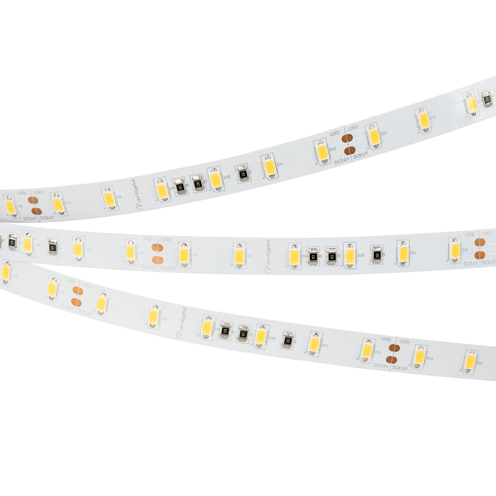 Arlight Светодиодная лента ULTRA-5000 24V Warm2700 2x (5630, 300 LED, LUX) (30 Вт/м, IP20) 015287 — миниатюра 1