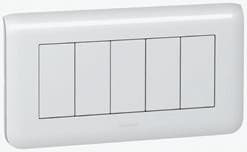 Legrand Mosaic Рамка 5М (супп. 80252) 078815 — миниатюра 2