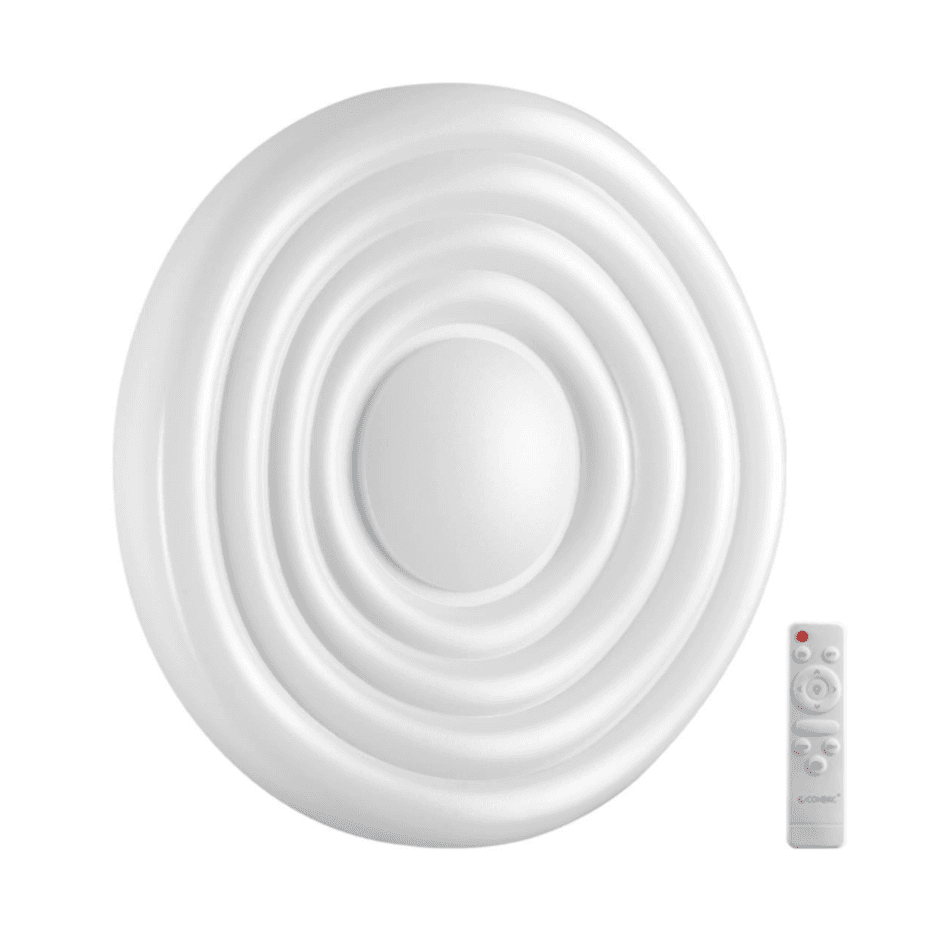 Sonex 7679/DL PALE SN Светильник пластик/белый LED 48Вт 3000-6000К D380 IP43 пульт ДУ FASS