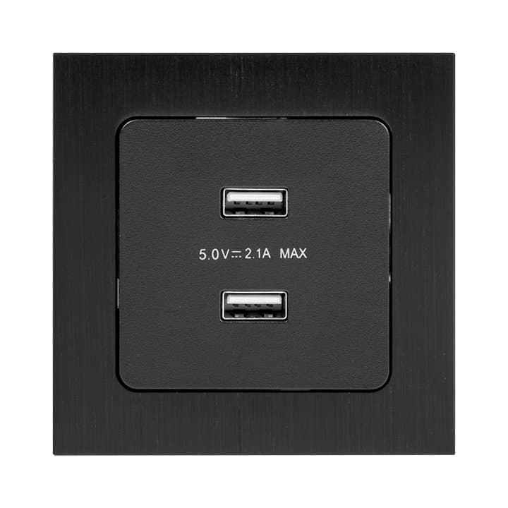 EKF PROxima Стокгольм Черный Розетка USB 2-ая, 2,1А — миниатюра 8