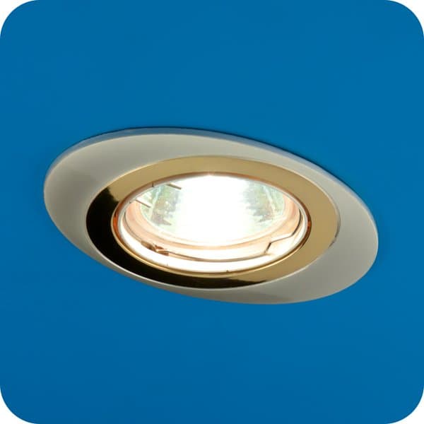 Italmac Orbita 51 1 22 Светильник встраиваемый MR16 1x50W GU5.3 никель/золото/никель повор. — миниатюра 1