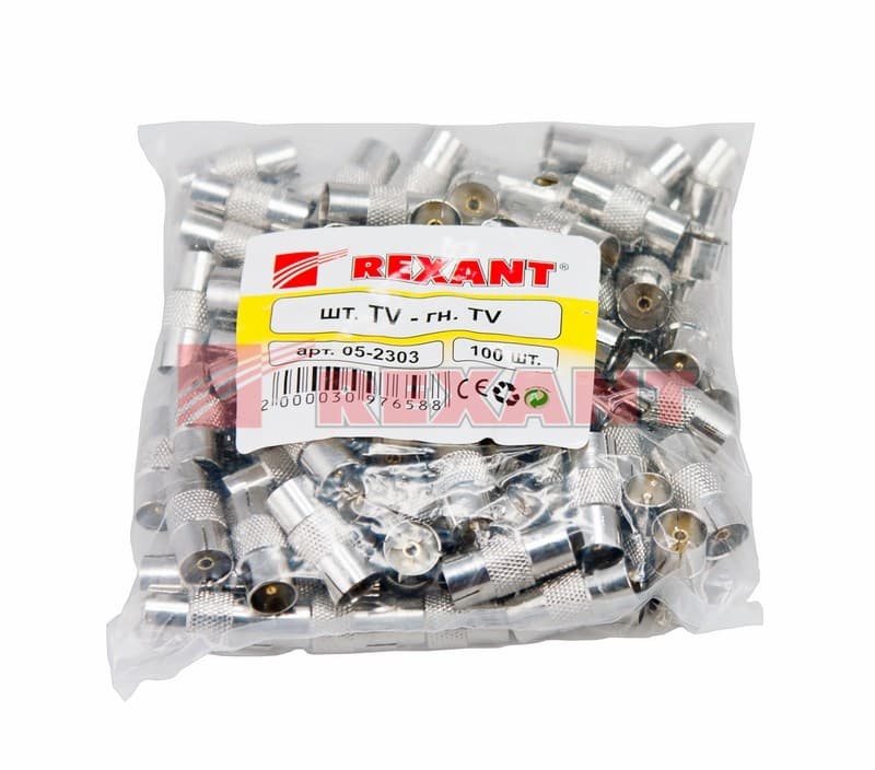 Переход штекер TV - гнездо TV Rexant 05-2303 — миниатюра 4