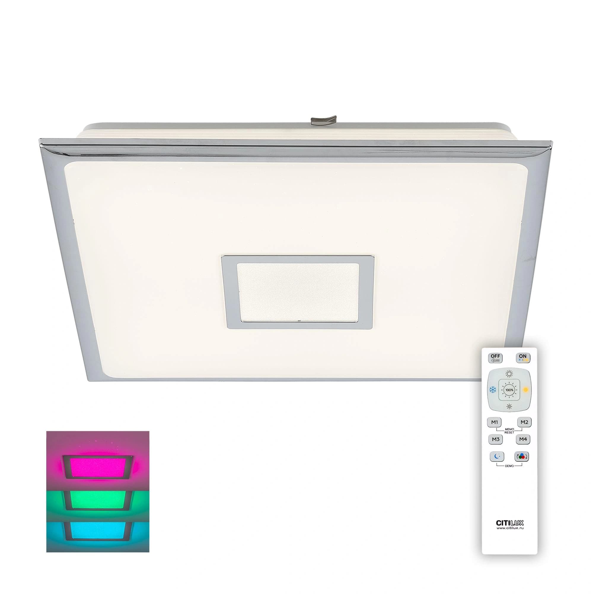 Citilux CL703K50RC СтарЛайт Хром LED Светильник с пультом — миниатюра 1