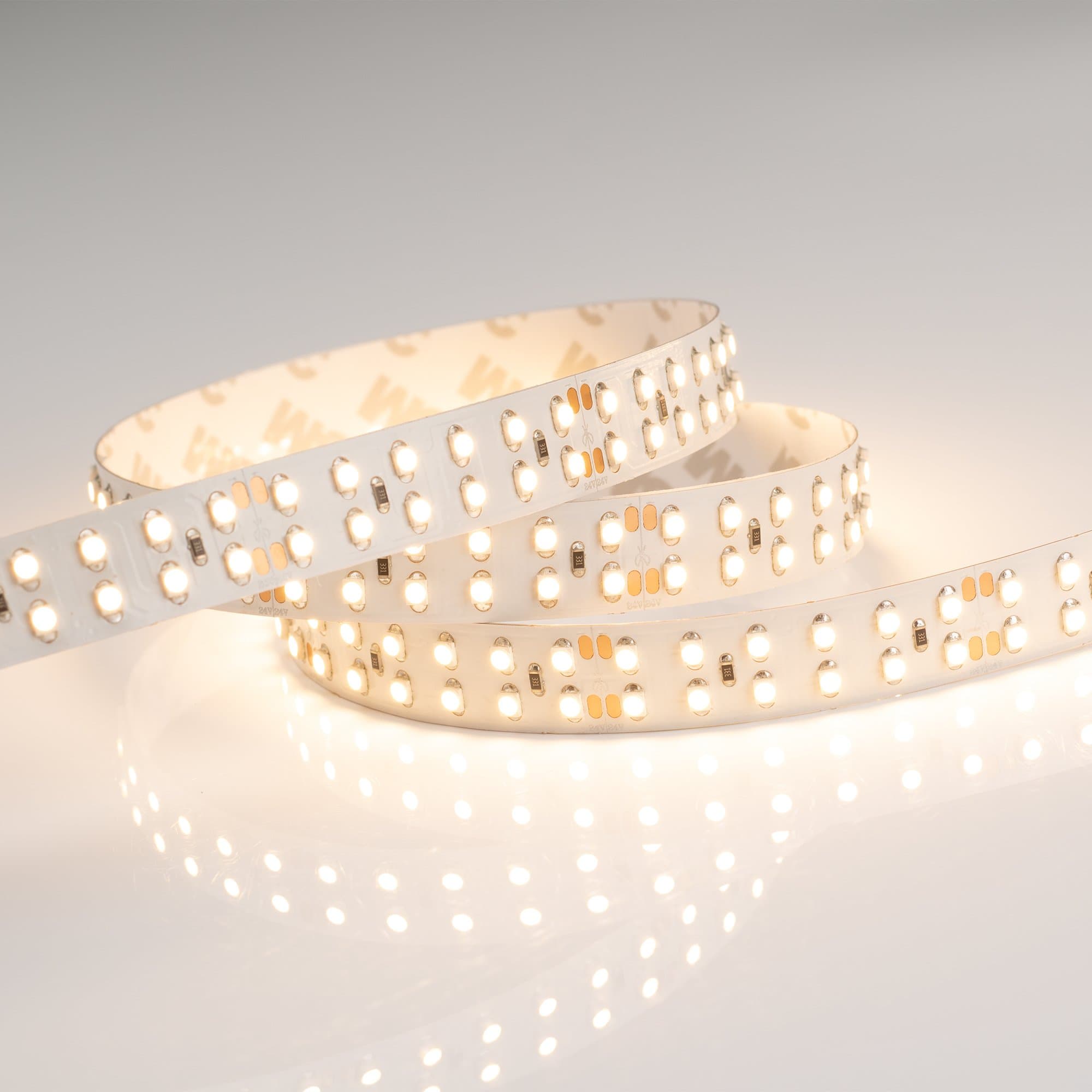 Arlight Светодиодная лента RT 2-5000 24V Warm2400 2x2 (3528, 1200 LED, LUX) (19.2 Вт/м, IP20) 018103 — миниатюра 3
