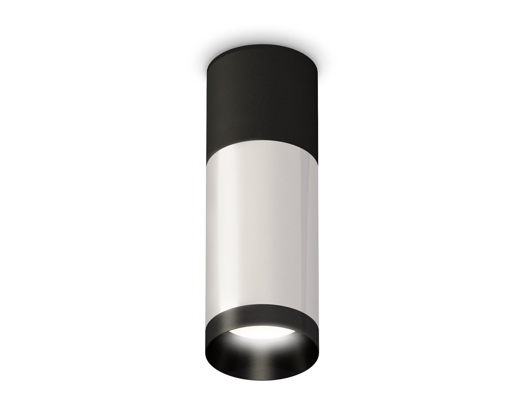 Ambrella Комплект накладного светильника XS6325060 PSL/SBK/PBK серебро полированное/черный песок/черный полированный MR16 GU5.3 (C6325, C6302, A2010, — миниатюра 1