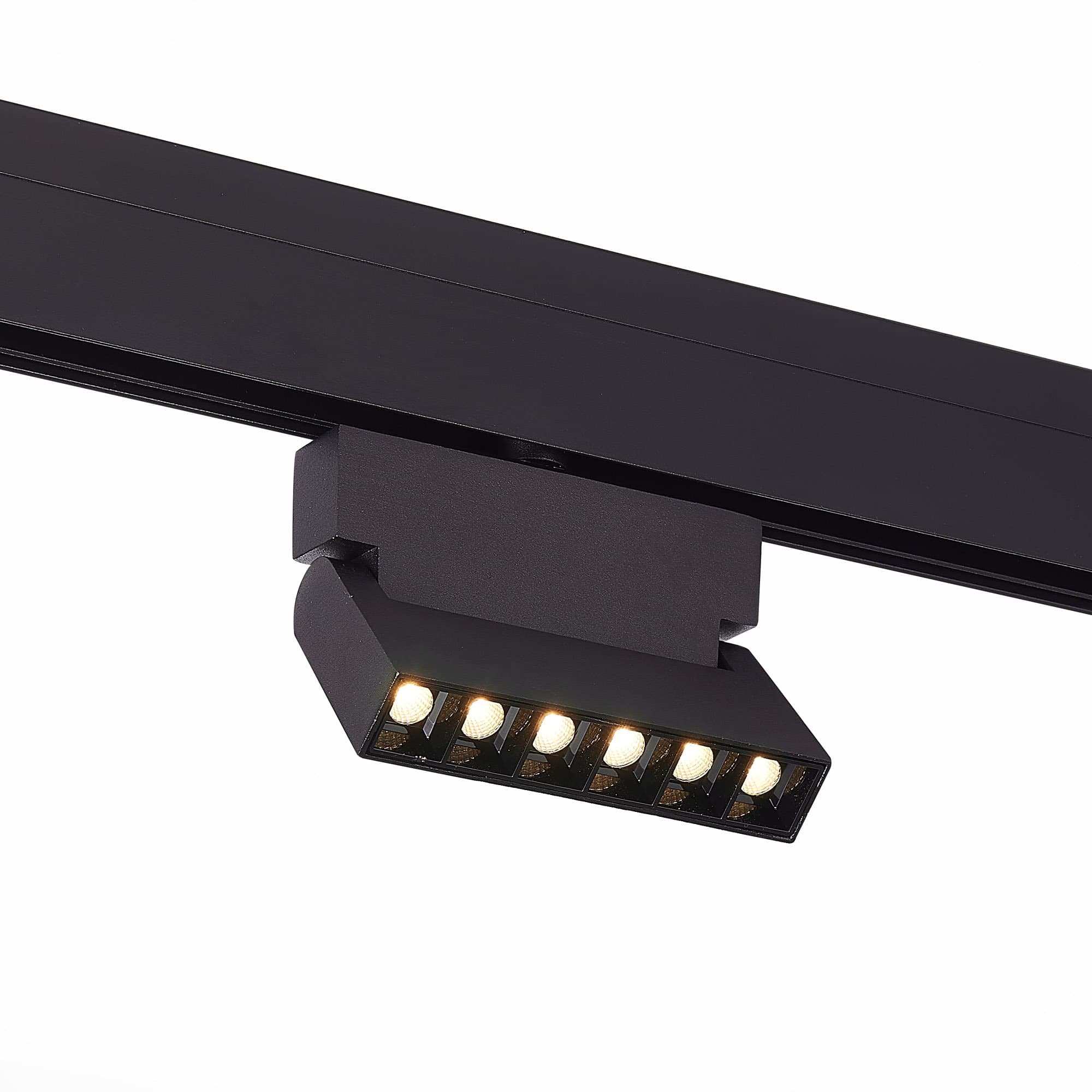 ST Luce ST362.446.06 Магнитный трековый светильник Черный LED 1*6W 4000K 532Lm Ra>80 36° IP20 L120xW22xH134 48V
