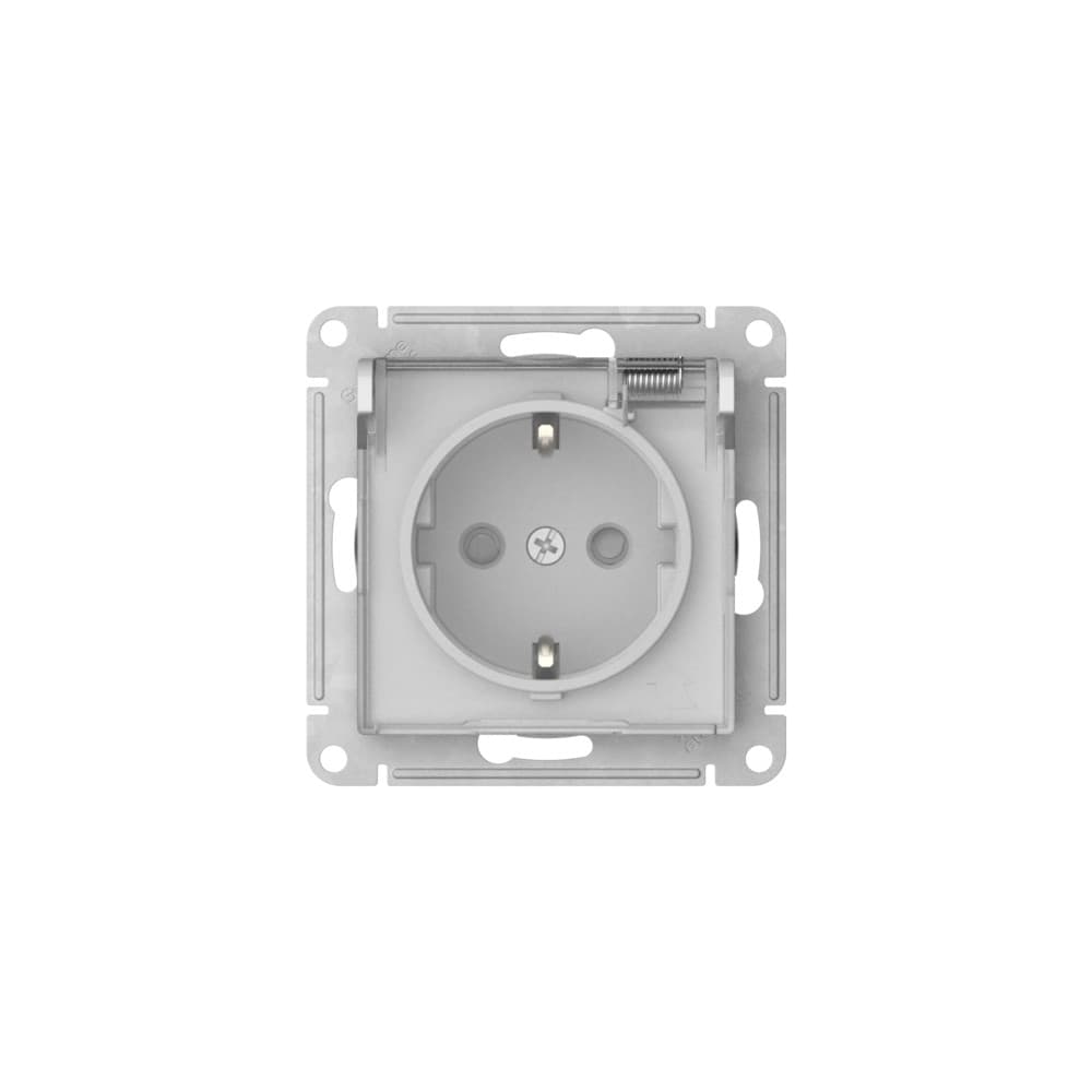 Systeme Electric AtlasDesign Aqua Белый Розетка с зазем. со шт. с прозрач. крыш,16А, IP44, мех., быстрозажим. клем. — миниатюра 4