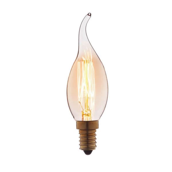 LOFT IT 3540-GL Ретро лампа Эдисона (Свеча на ветру) E14 40W 220V 3540-GL, шт