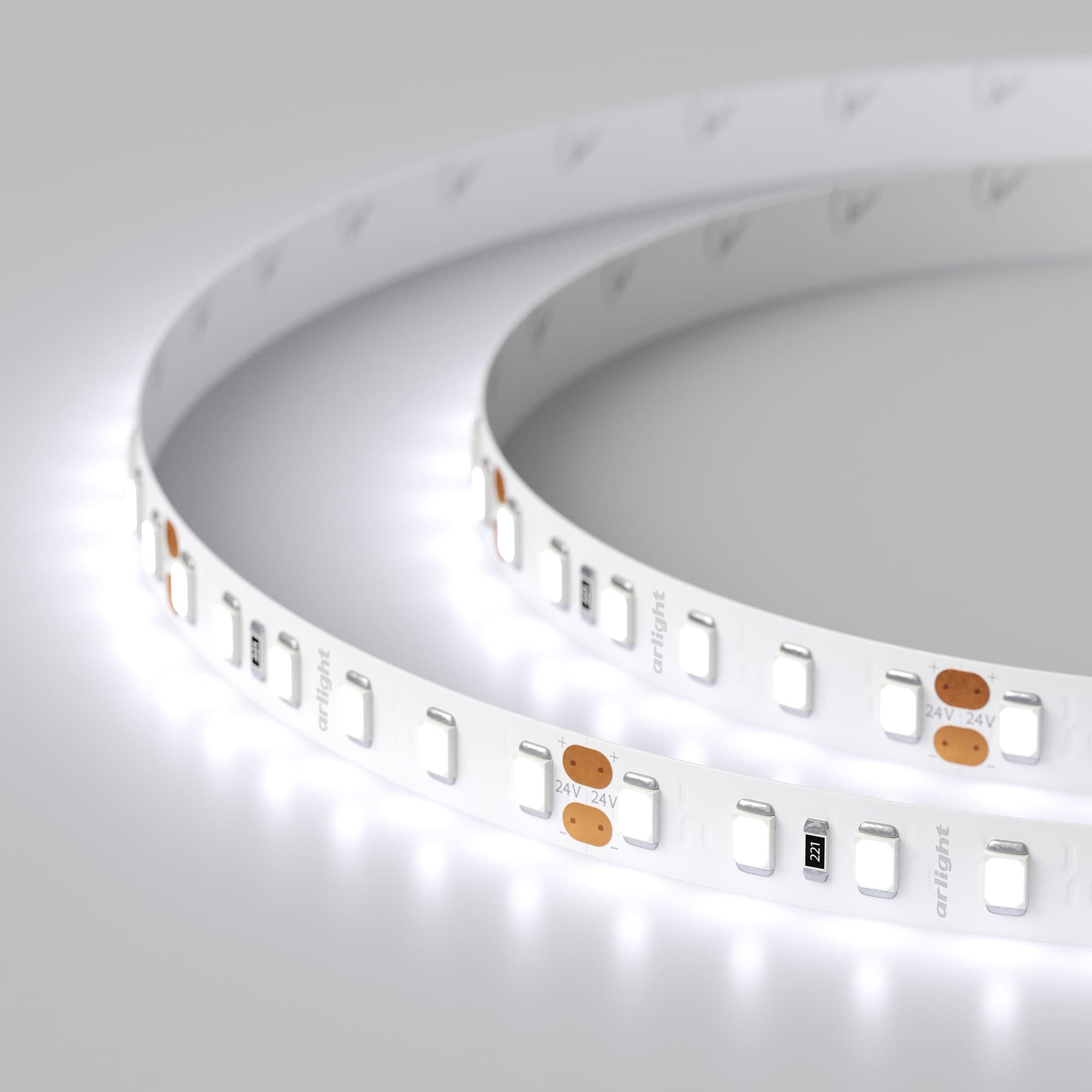 Arlight Светодиодная лента RT-A120-8mm 24V Cool 8K (14.4 W/m, IP20, 2835, 5m) (Открытый) 016888(2) — миниатюра 3