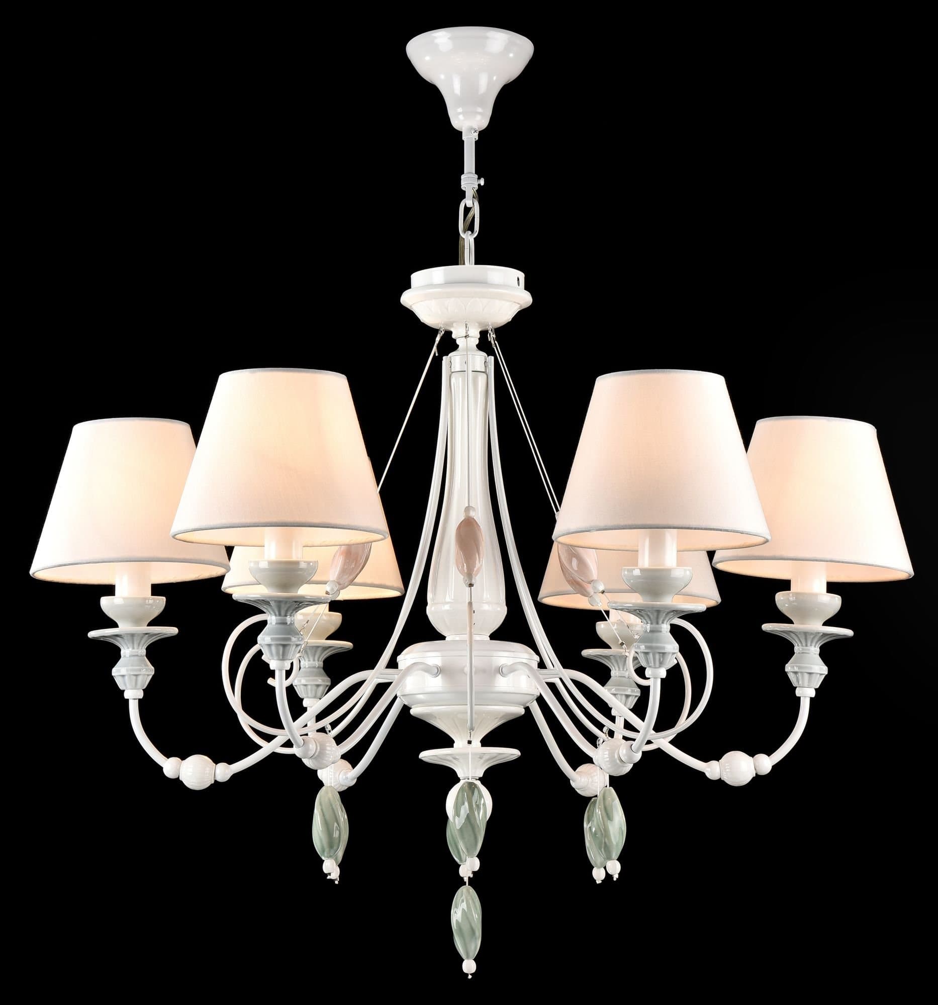 Maytoni Elegant Adelia Жемчужный белый Люстра 6xE14 40W ARM540-06-W — миниатюра 2