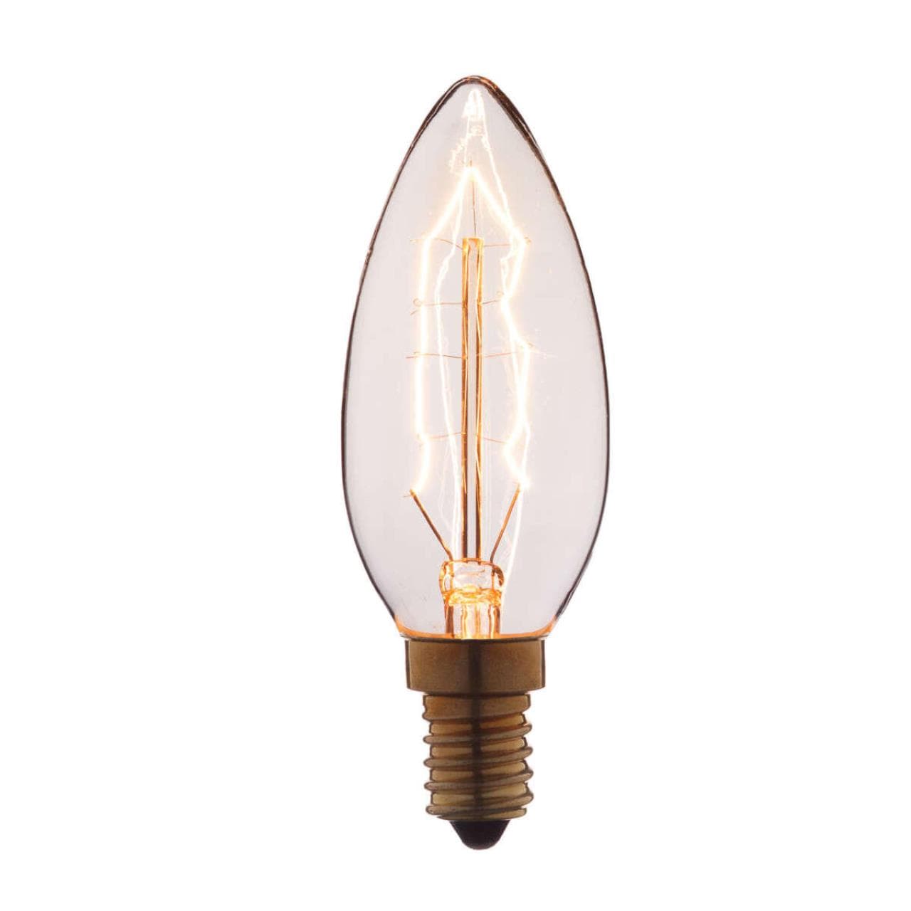 LOFT IT Ретро лампа накаливания (свеча) E14 60W 220V