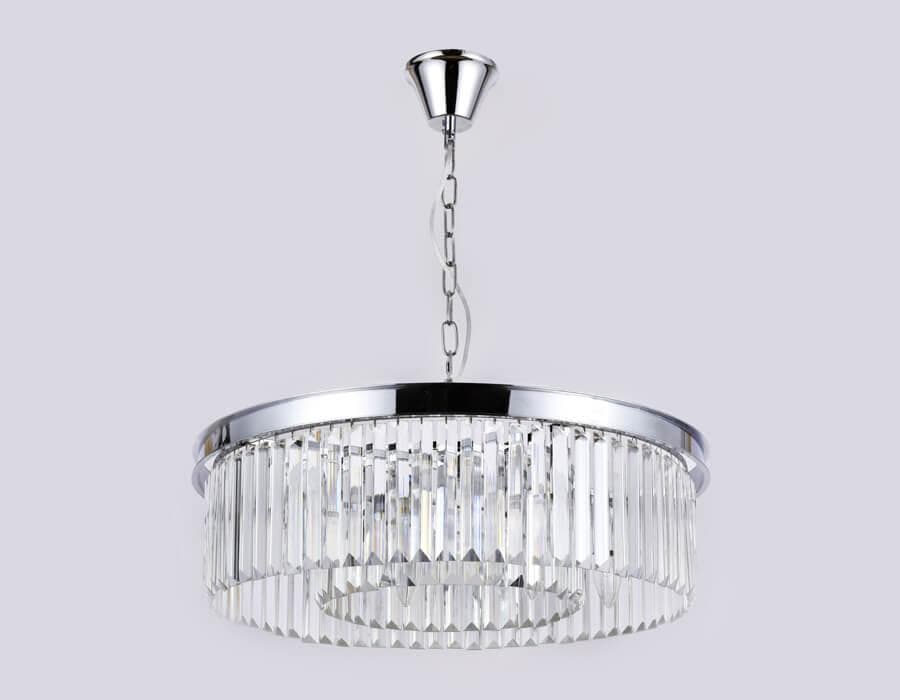 Ambrella Подвесная люстра с хрусталем TR5096/8 CH/CL хром/прозрачный E14/8 max 40W D600*760 — миниатюра 3