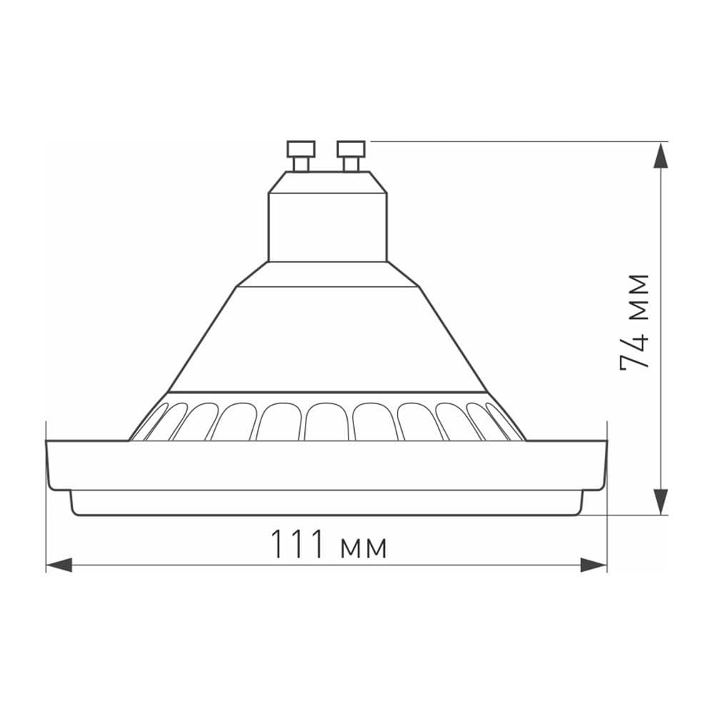Arlight Лампа AR111-UNIT-GU10-15W-DIM Day4000 (WH, 24 deg, 230V) (Металл) 025628 — миниатюра 4