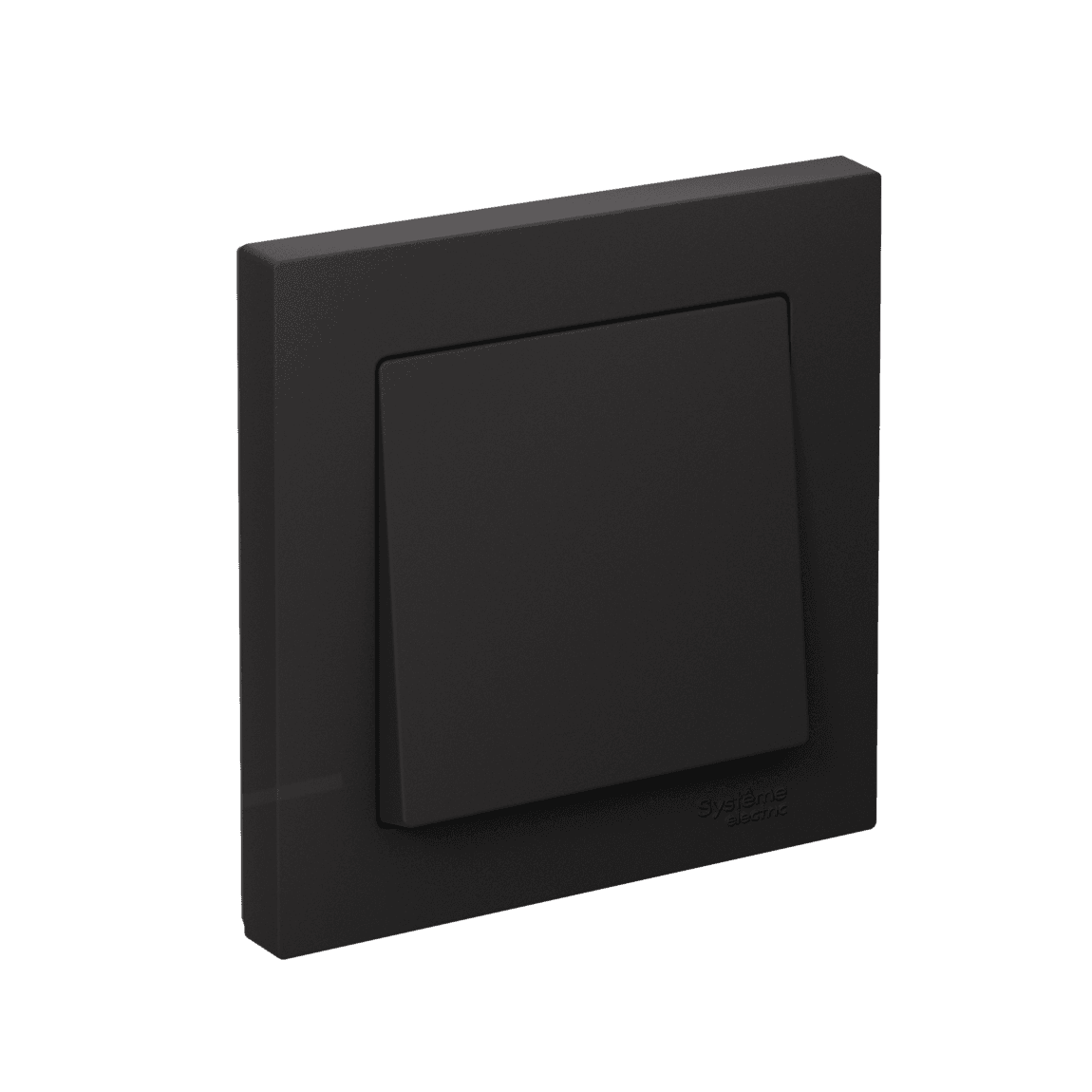 Systeme Electric AtlasDesign Карбон Выключатель 1-клавишный, сх.1, 10АХ, в сборе, быстрозажим. клем.